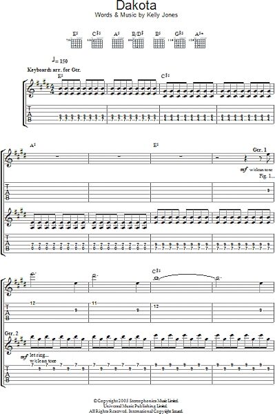 open zoom image for Dakota - Guitar TAB, New, Main