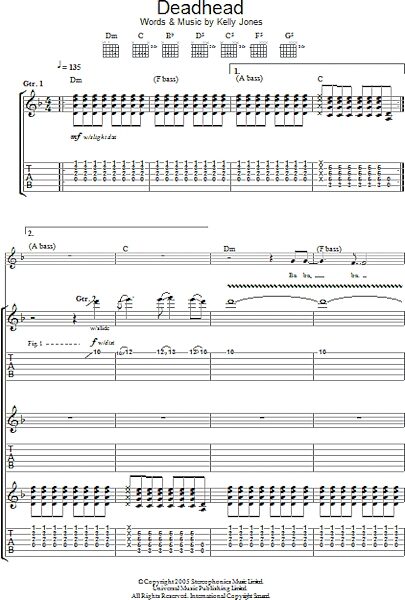 open zoom image for Deadhead - Guitar TAB, New, Main
