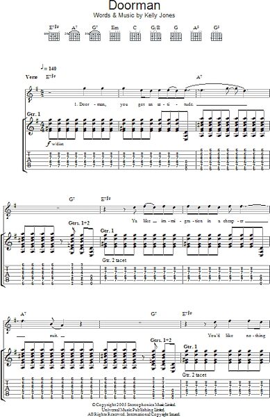 open zoom image for Doorman - Guitar TAB, New, Main