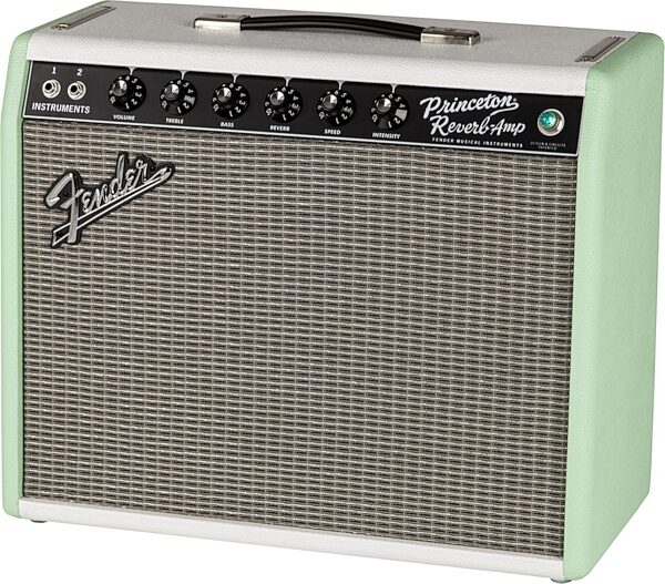 open zoom image for Fender Limited Edition '65 Princeton Reverb Guitar Combo Amplifier, Surf Tone Green