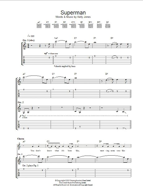 open zoom image for Superman - Guitar TAB, New, Main