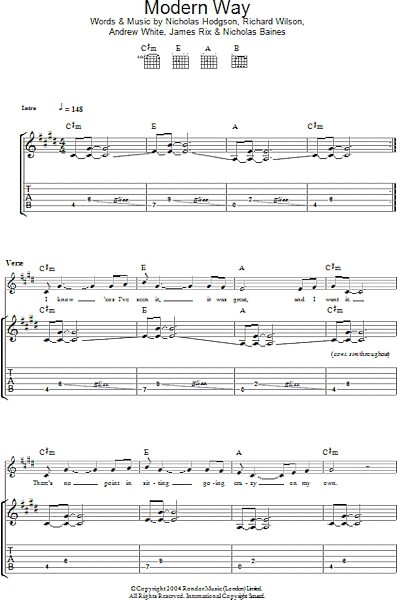 open zoom image for Modern Way - Guitar TAB, New, Main