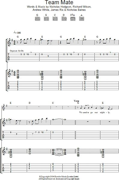 open zoom image for Team Mate - Guitar TAB, New, Main