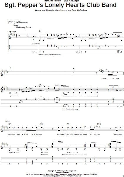 open zoom image for Sgt. Pepper's Lonely Hearts Club Band - Guitar TAB, New, Main