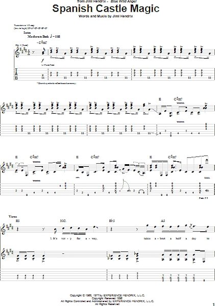 open zoom image for Spanish Castle Magic - Guitar TAB, New, Main
