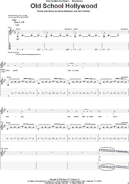 open zoom image for Old School Hollywood - Guitar TAB, New, Main