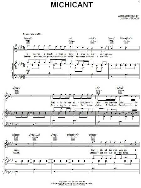 open zoom image for Michicant - Piano/Vocal/Guitar, New, Main