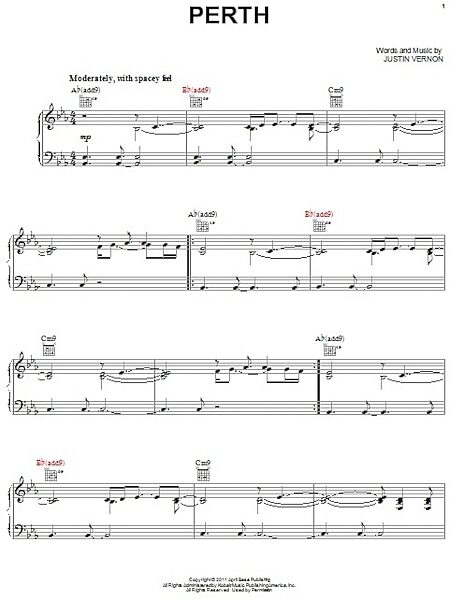 open zoom image for Perth - Piano/Vocal/Guitar, New, Main
