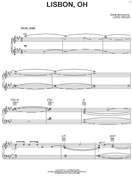 open zoom image for Lisbon, OH - Piano/Vocal/Guitar, New, Main