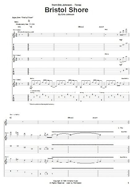 open zoom image for Bristol Shore - Guitar TAB, New, Main