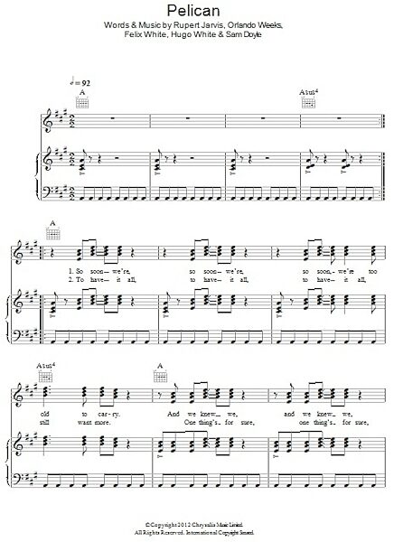 open zoom image for Pelican - Piano/Vocal/Guitar, New, Main