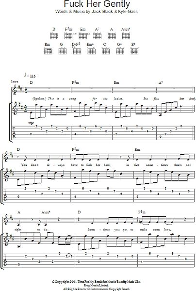 open zoom image for F*** Her Gently - Guitar TAB, New, Main