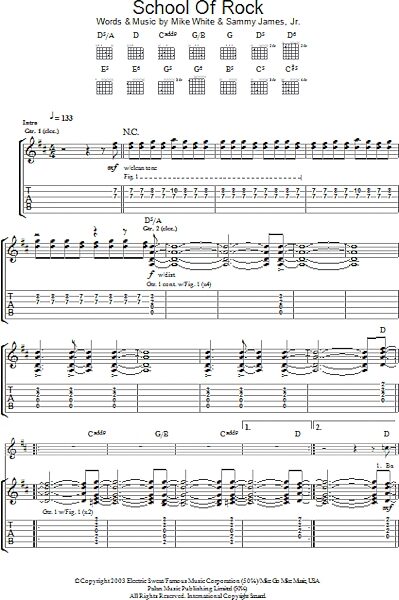 open zoom image for School Of Rock - Guitar TAB, New, Main