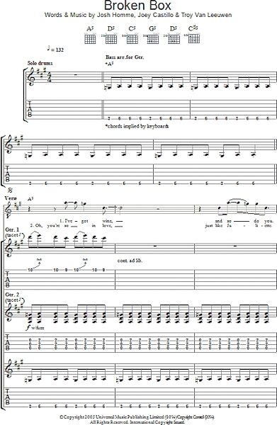 open zoom image for Broken Box - Guitar TAB, New, Main