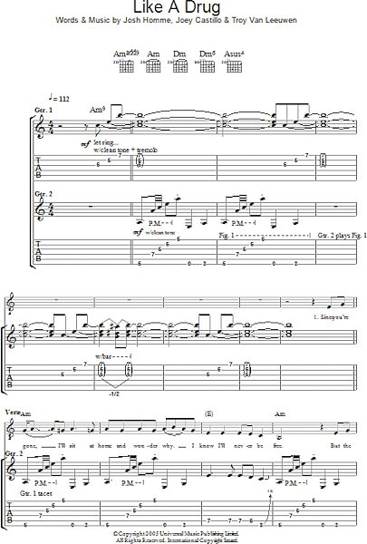open zoom image for Like A Drug - Guitar TAB, New, Main