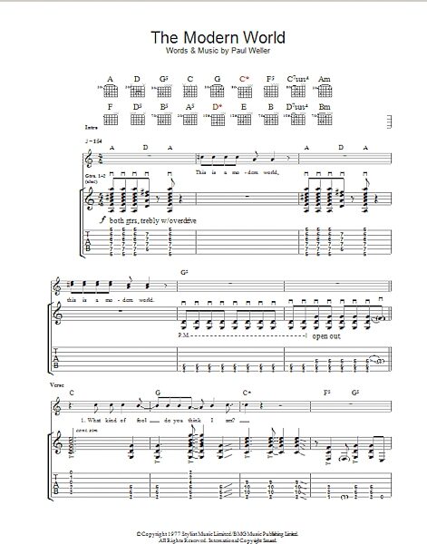 open zoom image for The Modern World - Guitar TAB, New, Main