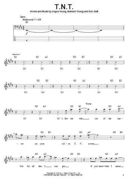 open zoom image for T.N.T. - Bass Tab, New, Main
