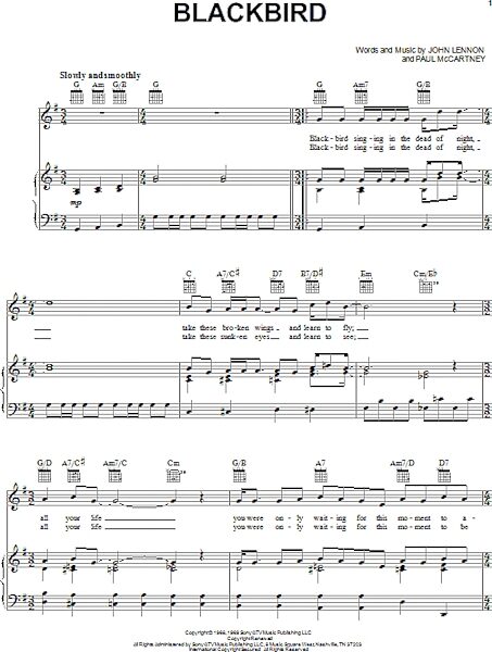 open zoom image for Blackbird - Piano/Vocal/Guitar, New, Main
