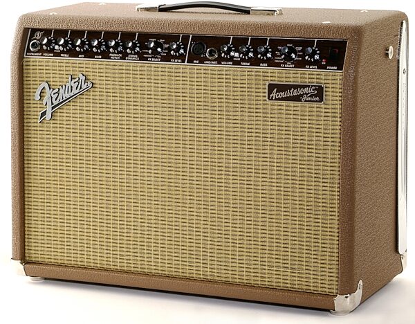 open zoom image for Fender Acoustasonic Junior DSP Acoustic Guitar Amplifier (2x40 Watts, 2x8 in.), Right Angle View