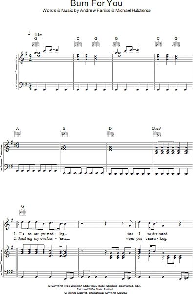 open zoom image for Burn For You - Piano/Vocal/Guitar, New, Main