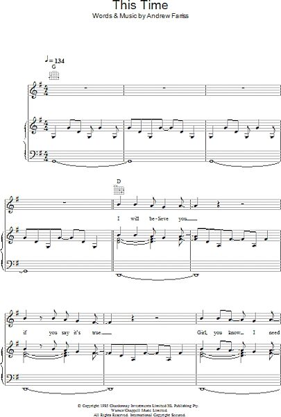 open zoom image for This Time - Piano/Vocal/Guitar, New, Main