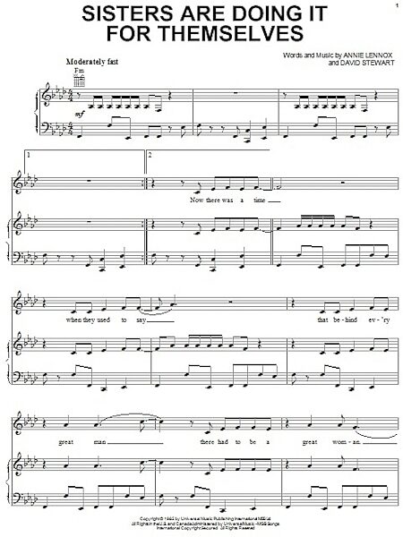 open zoom image for Sisters Are Doing It For Themselves - Piano/Vocal/Guitar, New, Main