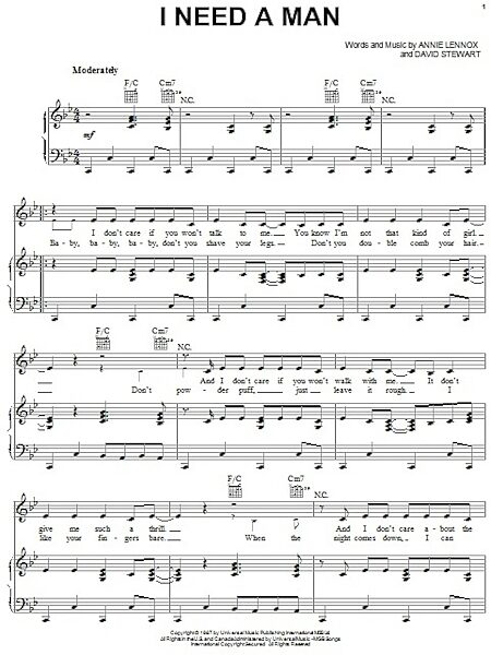 open zoom image for I Need A Man - Piano/Vocal/Guitar, New, Main