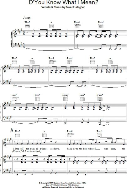 open zoom image for D'You Know What I Mean? - Piano/Vocal/Guitar, New, Main