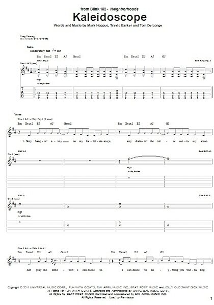 open zoom image for Kaleidoscope - Guitar TAB, New, Main