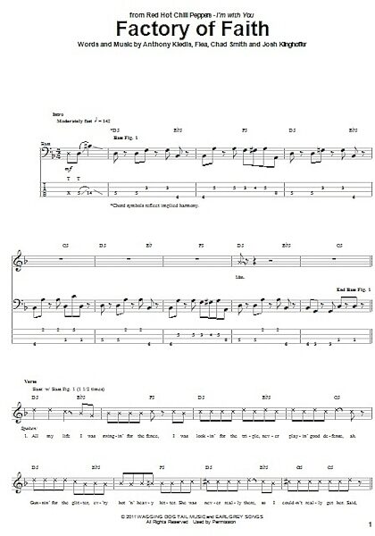 open zoom image for Factory Of Faith - Bass Tab, New, Main
