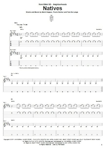 open zoom image for Natives - Guitar TAB, New, Main