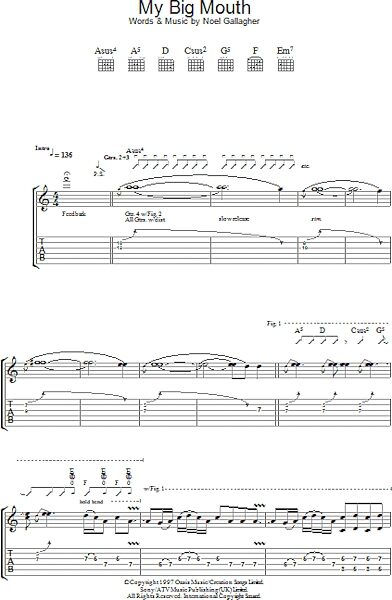 open zoom image for My Big Mouth - Guitar TAB, New, Main