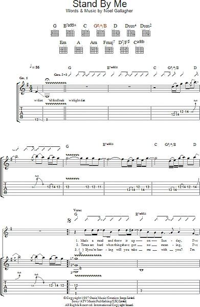 open zoom image for Stand By Me - Guitar TAB, New, Main