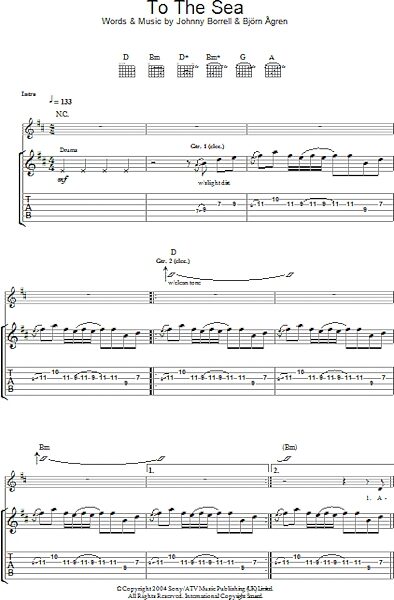 open zoom image for To The Sea - Guitar TAB, New, Main