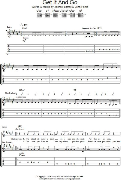 open zoom image for Get It And Go - Guitar TAB, New, Main