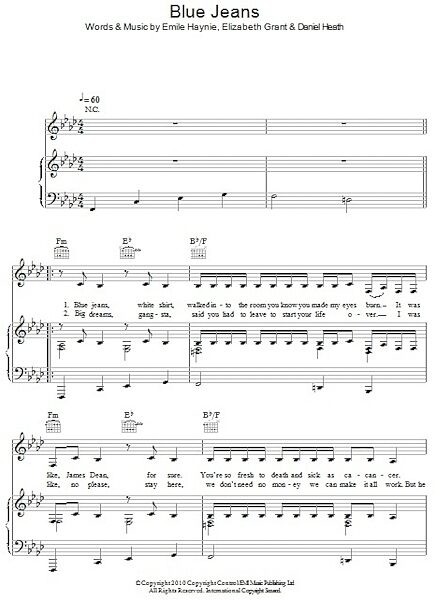 open zoom image for Blue Jeans - Piano/Vocal/Guitar, New, Main