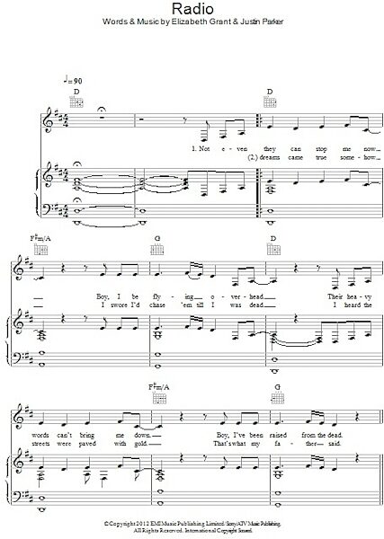 open zoom image for Radio - Piano/Vocal/Guitar, New, Main