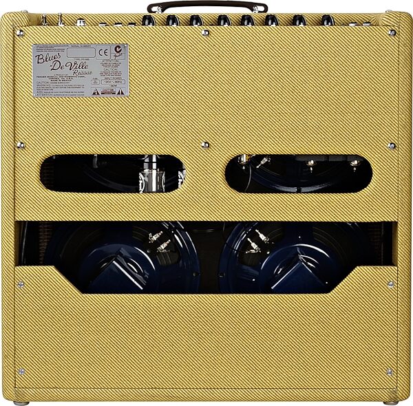 open zoom image for Fender Blues DeVille Reissue Guitar Combo Amplifier (60 Watts, 4x10 in.), Back