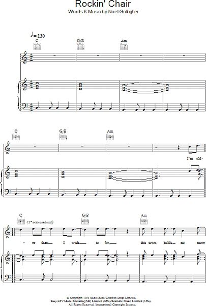 open zoom image for Rockin' Chair - Piano/Vocal/Guitar, New, Main