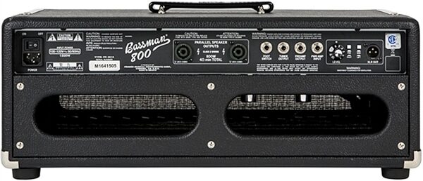 open zoom image for Fender Bassman 800 Hybrid Bass Amplifier Head, New, Back