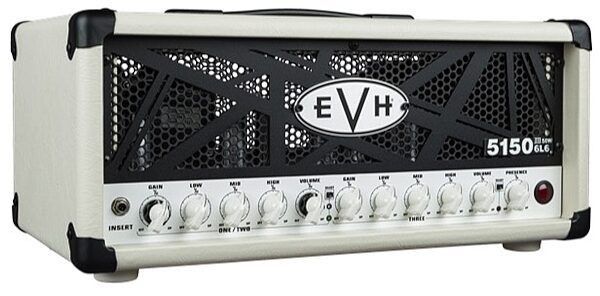 open zoom image for EVH Eddie Van Halen 5150III 50-Watt 6L6 Tube Guitar Amplifier Head, Ivory, View
