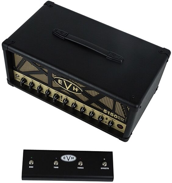 open zoom image for EVH Eddie Van Halen 5150III EL34 Tube Guitar Amplifier Head (50 Watts), New, Footswitch