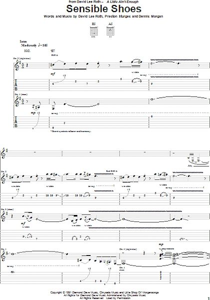 open zoom image for Sensible Shoes - Guitar TAB, New, Main