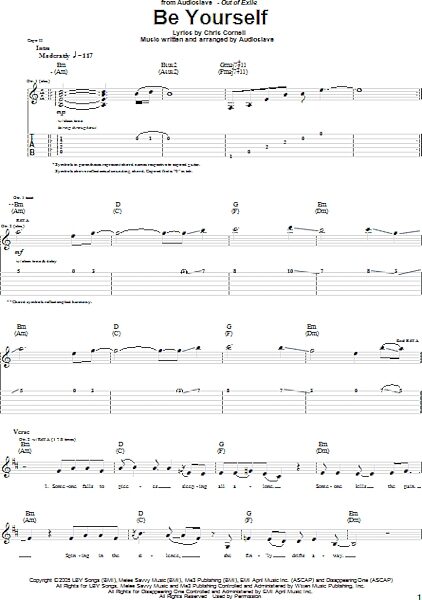 open zoom image for Be Yourself - Guitar TAB, New, Main