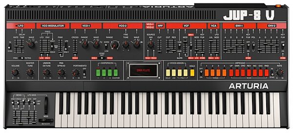 open zoom image for Arturia Jup-8 V Software Instrument, Digital Download, Action Position Back
