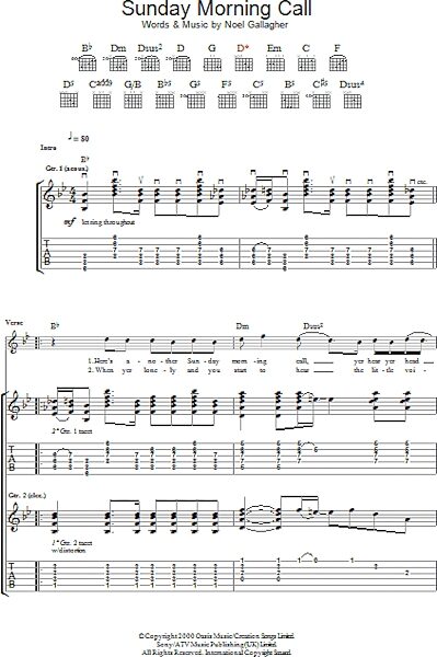 open zoom image for Sunday Morning Call - Guitar TAB, New, Main
