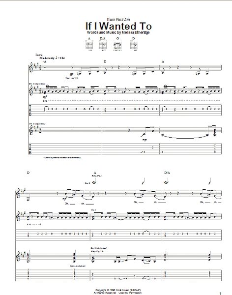 open zoom image for If I Wanted To - Guitar TAB, New, Main