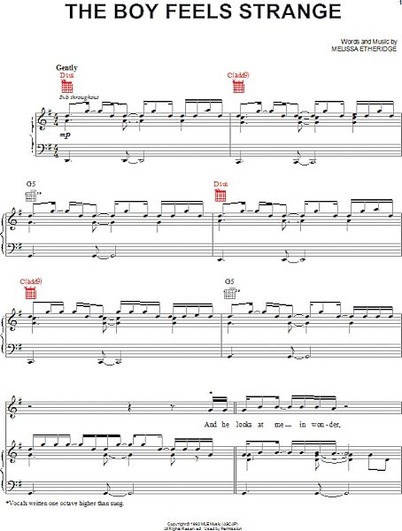 open zoom image for The Boy Feels Strange - Piano/Vocal/Guitar, New, Main