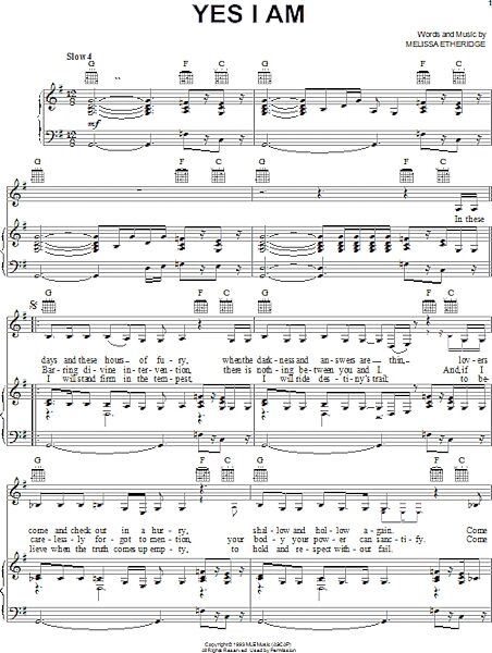 open zoom image for Yes I Am - Piano/Vocal/Guitar, New, Main