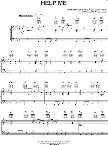 open zoom image for Help Me - Piano/Vocal/Guitar, New, Main